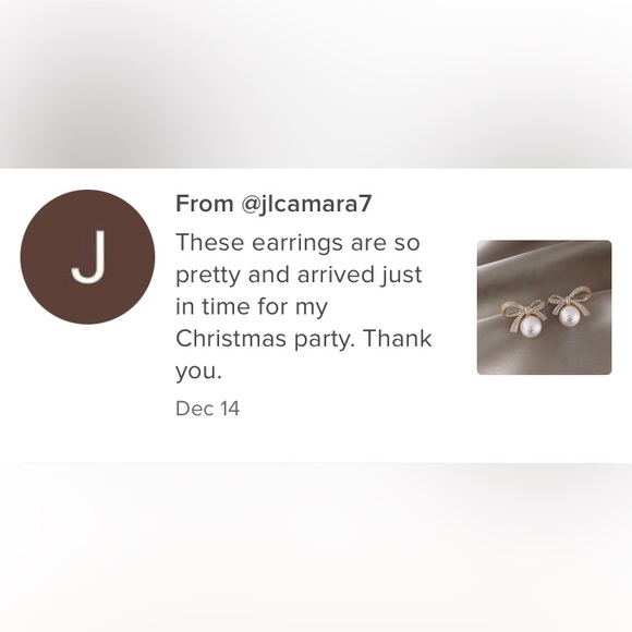 NEW Gold Bow Classic Faux Pearl Formal Earrings Cocktail Wedding Bridal Jewelry - Picture 6 of 10